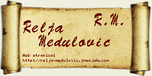 Relja Medulović vizit kartica
